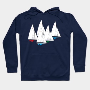 Star Sailboats Racing Hoodie